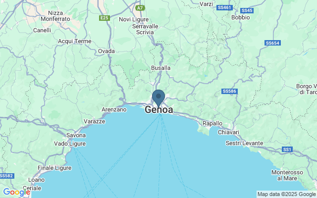 Kaart met locatie Via Garibaldi